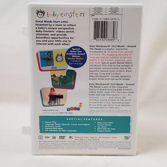 Baby Einstein: Baby Wordsworth First Words-Around The House [DVD] - Picture 4 of 4